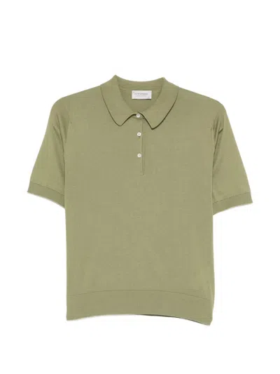 John Smedley Sea Island Cotton Shirt In Green