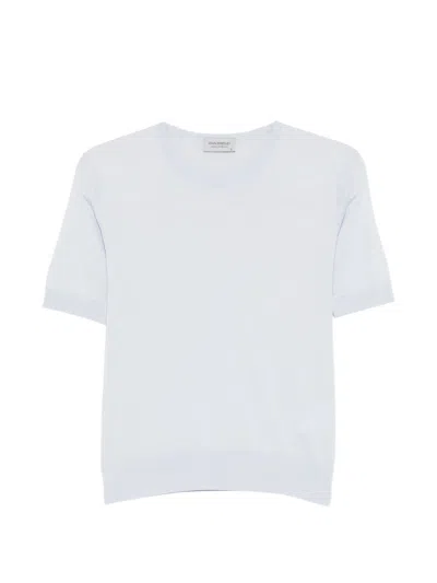 John Smedley Sea Island Cotton Sweater In White