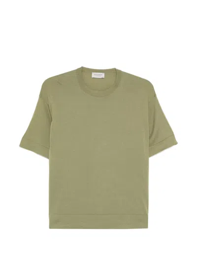 John Smedley Sea Island Cotton Sweater In Green