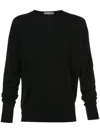 John Smedley Marcus Extra Fine Merino Wool Jumper In Black