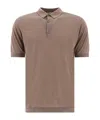 John Smedley Short-sleeved T-shirt In Brown