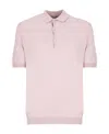 John Smedley Short-sleeved Polo Shirt In Pink