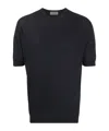 John Smedley Belden Short Sleeves Crew Neck T-shirt Clothing In Black