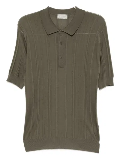 John Smedley Jaxen Merino Wool Polo Shirt In Green