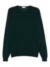 John Smedley Smed Knit Jumper In Green
