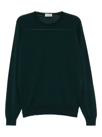 John Smedley Smed Knit Jumper In Green