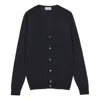 John Smedley Standard Fit V-neck Cardigan In Extra Fine Merino Wool In Gray