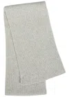 John Smedley Stark Melange Cashmere And Wool-blend Scarf In Gray