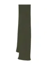 John Smedley Stark Ribbed Cashmere-blend Scarf In Green