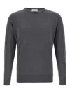 John Smedley Crew Neck Sweater With Ribbed Cuffs