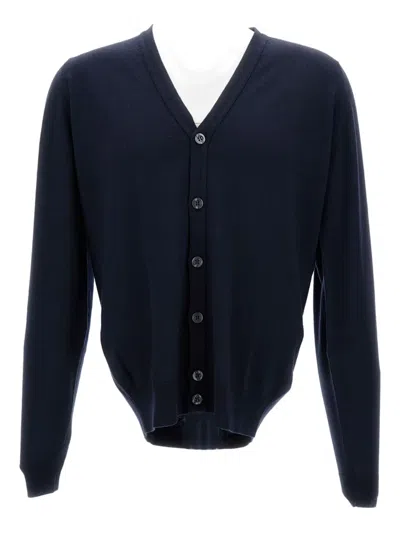 John Smedley Blue Midnight Cardigan