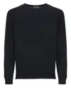 John Smedley Hatfield Long Sleeves Crewneck Pullover In Blue