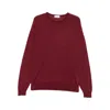 John Smedley Lightweight Long Sleeve Crew Neck Knit In Brown