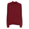 John Smedley Connell Roll-neck Sweater In Red