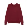John Smedley Sweaters Red In Burgundy