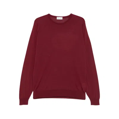John Smedley Sweaters Red In Burgundy