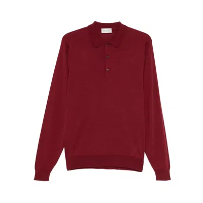 John Smedley Sweaters Red In Burgundy