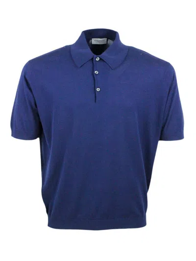 John Smedley T-shirt In Blue