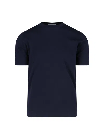 John Smedley Men's Lorca Sea Island Cotton T-shirt In Blue