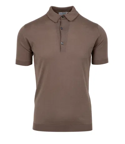 John Smedley T Shirts And Polos In Brown