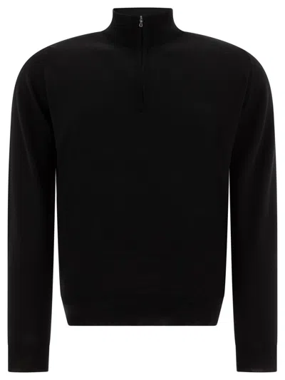 JOHN SMEDLEY JOHN SMEDLEY "TAPTON" HALF-ZIP SWEATER
