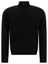 John Smedley Tapton Half-zip Sweater In Black