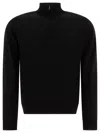 John Smedley Tapton Half-zip Sweater In Black
