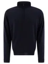 John Smedley Tapton Half-zip Sweater In Blue