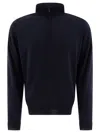 John Smedley Tapton Half-zip Sweater In Blue