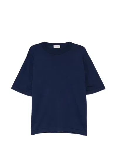 John Smedley Tindall T-shirt In Blue