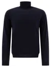 John Smedley Cherwell Turtleneck Sweater In Blue
