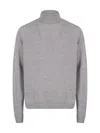 John Smedley Cashmere Merino Blend Roll Neck Sweater In Grey