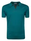John Smedley Noah Skipper Collar Shirt Ss In Multi