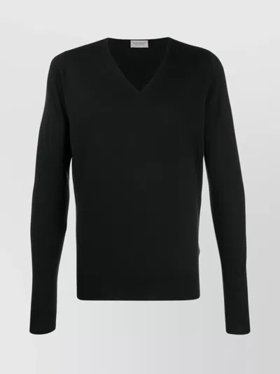 JOHN SMEDLEY V-NECK PULLOVER LONG SLEEVES