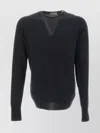 John Smedley V-neck Ribbed Sweater Long Sleeves