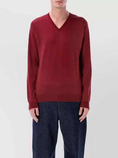JOHN SMEDLEY V-NECK SWEATER LONG SLEEVES