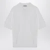 John Smedley White Isis Polo In Cotton In White