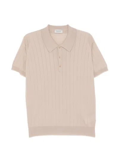 John Smedley Anglo Indian Gauze Williams Polo Shirt In Nude
