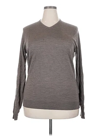 Pre-owned John Smedley Wool Pullover Sweater In Gray