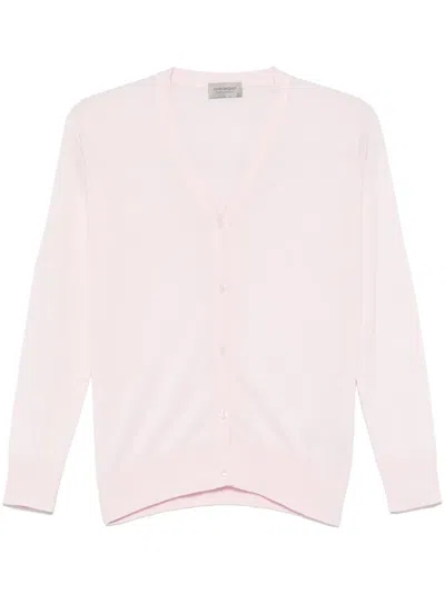 John Smedley Yasmin Cardigan In Rosa