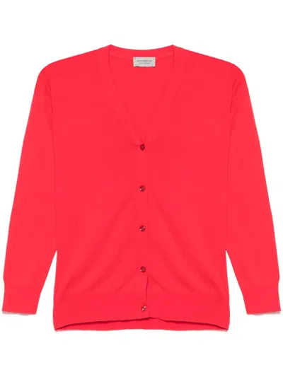 John Smedley Yasmin Cardigan In Rot