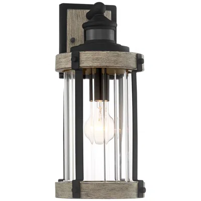 John Timberland 15 1/2" Gray Dual-bright Motion Sensor Outdoor Light