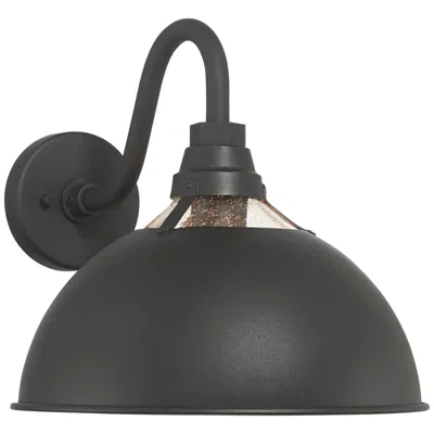 John Timberland Andrei 12 1/2" High Sand Black Outdoor Barn Wall Light