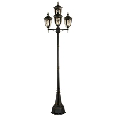 John Timberland Bellagio 102" Bronze Outdoor 4-light Street Lantern