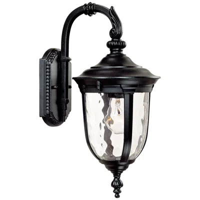 John Timberland Bellagio 16 1/2" Black Finish Downbridge Outdoor Light
