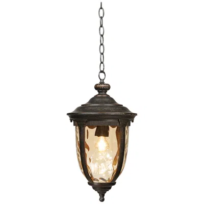 John Timberland Bellagio 18" High Bronze Outdoor Hanging Light