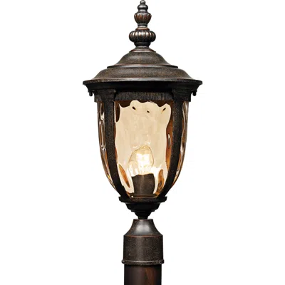John Timberland Bellagio 21 1/4" High Bronze Outdoor Post Light