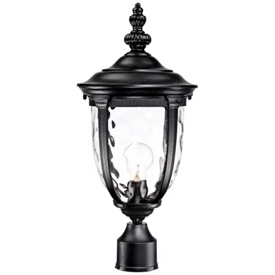 John Timberland Bellagio 21 1/4" Textured Black Outdoor Post Light