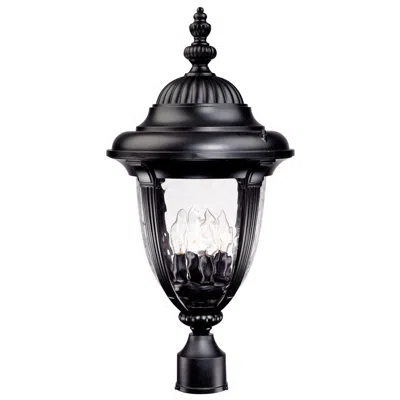John Timberland Bellagio Collection 24 1/2" High Black Outdoor Post Light