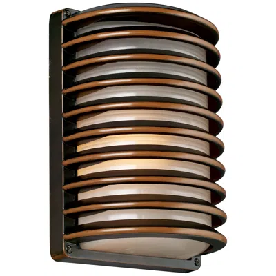 John Timberland ® Bronze Grid 10" High Wall Sconce